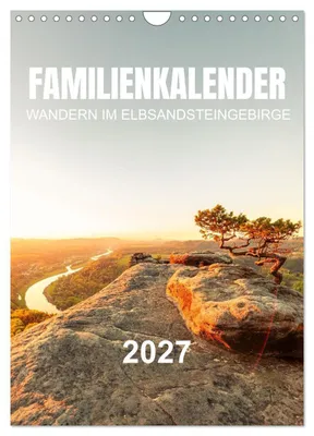 Produktbild von Familienkalender - Wandern im Elbsandsteingebirge (Wandkalender 2027 DIN A4 hoch), CALVENDO Monatskalender