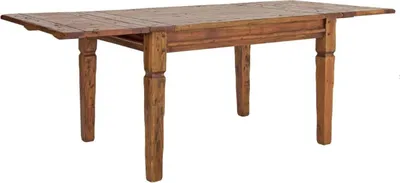 Obrázok produktu pre Casa Padrino jedálenský stôl vo vidieckom štýle hnedý / prírodné farby 200-290 x 100 x v. 76 cm - Rozťahovací rustikálny kuchynský stôl z masívu - Rustikálny nábytok do jedálne - Nábytok z masívu - Nábytok vo vidieckom štýle