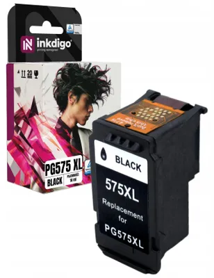 Produktbild von Inkdigo Tinte PG575 für Canon Pixma TR4750i, TR4751i, TR4755i, TR4756i – Schwarz, 14 ml,