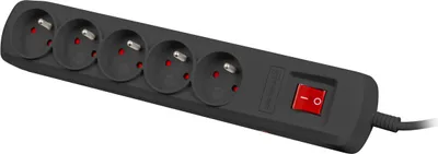 Imagen del producto de NATEC NSP-1713, 182 J, 5 enchufes/tomas de corriente, tipo E, 10 A, 2300 W, color