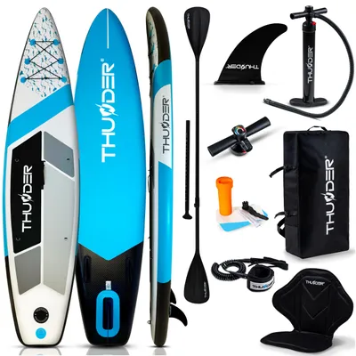 Obrázek produktu pro THUNDER® Stand Up Paddle Board | MARIS | 320x75x15cm | MODRÁ | Do 150 kg | Kompletní sada | Nafukovací | Paddleboard | SUP příslušenství |
