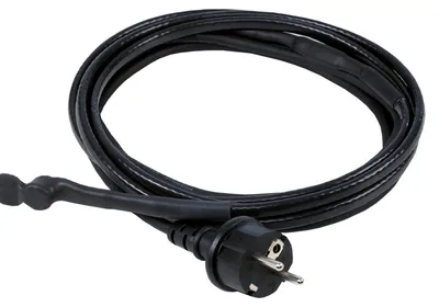 Frostschutz-Heizkabel 4 m, 230 V, 15 W/m, IP44, Schwarz