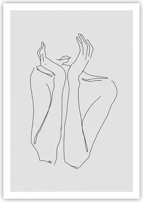 Produktbild von Poster - Poster ohne Rahmen - Träumerei Frau Skizze - 70x100 cm - Wand Bild - Wanddeko - Wandbilder - Kunstposter - Wandposter - Bilder - Kunstdruck - Wanddekoration - Wandbild - P2XPA70x100-4414