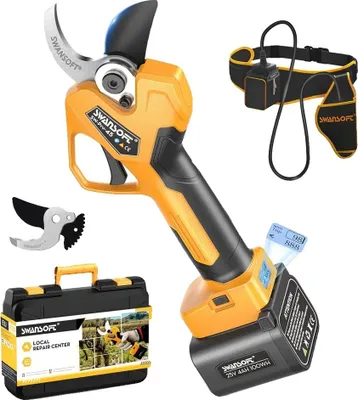 Immagine prodotto di Potatori elettrici, motore brushless, display LED, giallo, due batterie