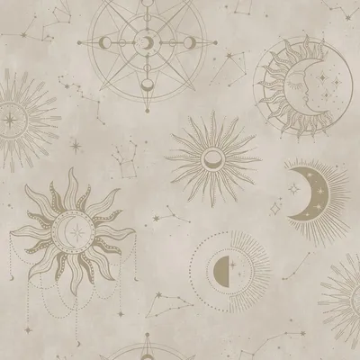 Image de Holden Décor - Papier peint Cosmic AG4065 (10 m x 53 cm) (Crème/doré)