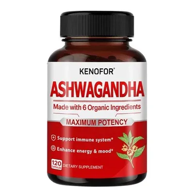 Immagine prodotto di Ashwagandha 650 mg (120 capsule) Integratore alimentare, stress, ansia, rilassamento, sistema immunitario, energia, umore