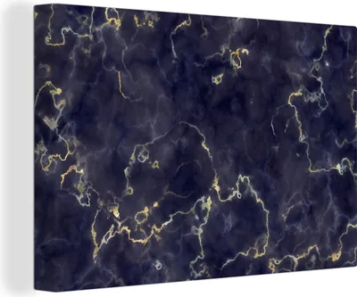 Produktbild von OneMillionCanvasses® - Leinwandbilder - 140x90 cm, Marmor - Goldachat, Wandbilder Kunstdruck Wanddekoration - Foto auf Leinwand - Gemälde auf Holzrahmen