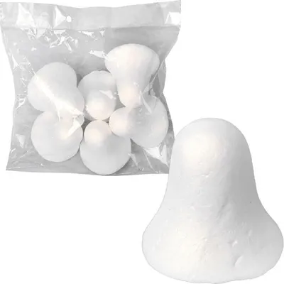 Immagine prodotto di Set di 6 campanelle in polistirolo da 6 cm