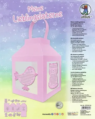 Produktbild von Bastelset Meine Lieblingslaterne Rosa