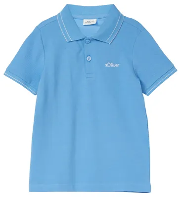 Produktbild von s.Oliver 2175798.5410.92_98, Polohemd, Hellblau, 92-98 cm, Party, Polokragen, Kurzärmel