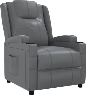 Immagine prodotto di vidaXL Poltrona relax in Pelle finta grigia