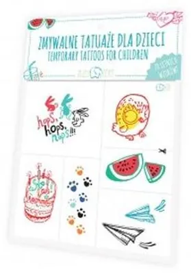 Zdjęcie produktu dla Zuzu Toys Zmywalne Tatuaże dla Dzieci, 20 Wzorów