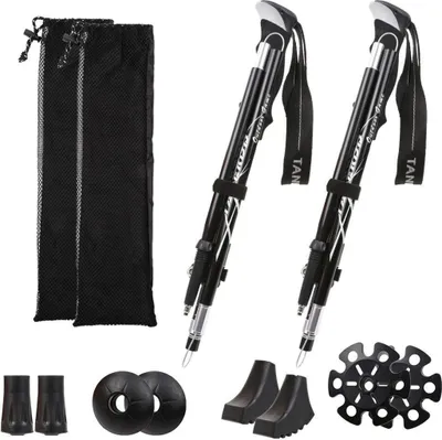 Produktbild von Wanderstöcke Faltbar Wanderstöcke Ultraleicht Unisex 110-130cm 2 St