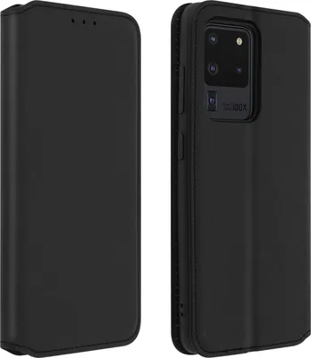 Produktbild von Avizar, Kunstleder Cover Classic Edition für Samsung Galaxy S20 Ultra, Schwarz