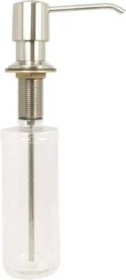 Produktbild von tecuro Einbau-Seifenspender 300 ml Messing verchromt - für Waschtisch & Spüle