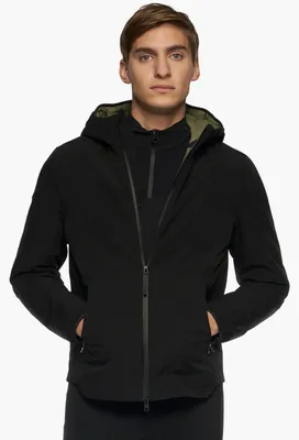 Produktbild von Cavalleria Toscana Jacke Herren Hooded Performance Shell Jacket HW 2022 Softshelljacke Black S