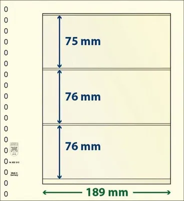 Produktbild von Lindner dT802310P dT-Blanko-Blatt 5er Pack