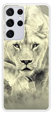 Image de 1001Coques - Coque renforcée compatible avec Samsung Galaxy S21 Ultra - Design lionne - TPU + dos métal sublimé antichoc
