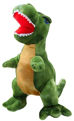 Zdjęcie produktu dla Pluszowa przytulanka dinozaur z teksturowaną skórą zielona 45 cm