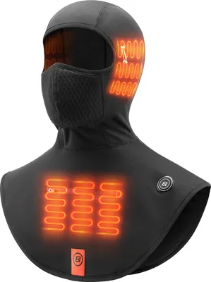 Produktbild von ROCKBROS Winter Beheizte Sturmhaube Balaclava Winddicht USB mit Brillenlöcher gr. S (54-59cm)