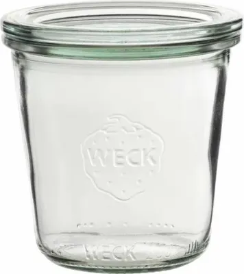 Obrázok produktu pre WECK Einkochglas mit Deckel, 4-tlg., klar, Sturzform, Inhalt: 0,29 Liter