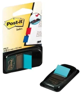 Obrázek produktu pro Post-It 680-23, Prázdné indexové štítky, Polyester, Modrá, Portrét, 25,4 mm, 43,2 mm