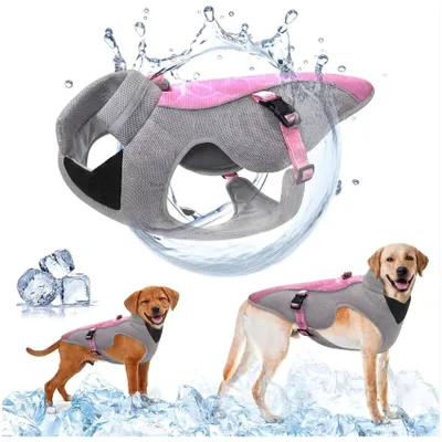 Produktbild von Solidchoice – Verbesserte Kühlweste für Hunde mit reflektierenden Streifen, atmungsaktiv für Sommeraktivitäten