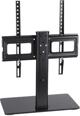 Immagine prodotto di Supporto per TV Unyqoos®, regolabile in altezza e inclinazione, compatibile con televisori da 32–65 pollici (standard VESA 75x75–400x400), capacità di carico fino a 40 kg, 3 altezze regolabili, completo di materiale di montaggio