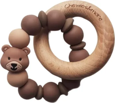 Produktbild von Chewies & More Bear Ringrassel - Mini - Brown | Beißspielzeug