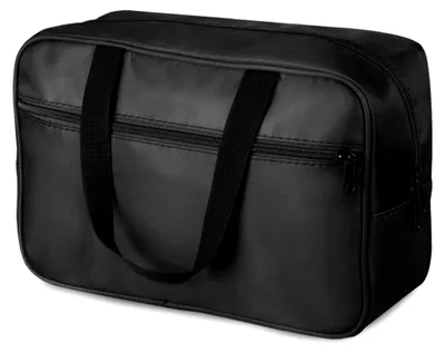 Produktbild von Großer Kulturbeutel für Reisen, Tragbare Kosmetiktasche, Organizer in Schwarz