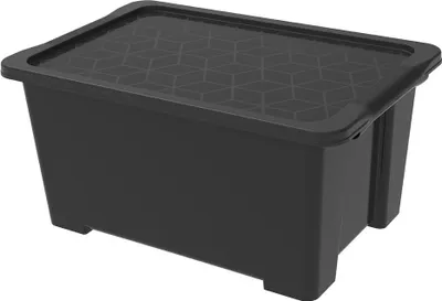 Produktbild von Rotho Aufbewahrungsbox EVO Easy inkl. Deckel 44 L BLACK COLLECTION