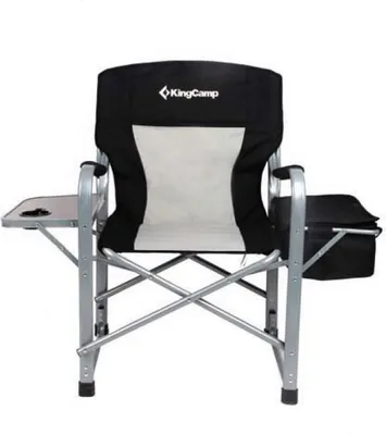 Produktbild von KING CAMP Deluxe Dark Campingstuhl mit Armlehnen