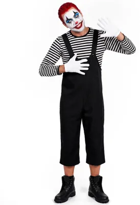 Produktbild von Pantomime Hose - Clown Karneval Faschingskostüm Größe: 50-52