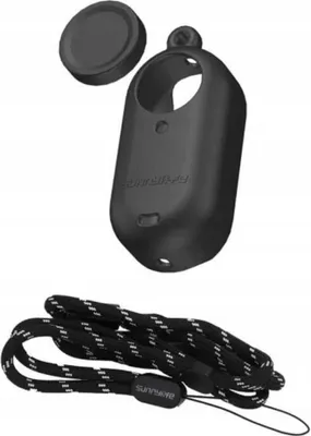 Produktbild von Sunnylife Schutzhülle mit Lanyard für Insta360 GO 3, Schwarz