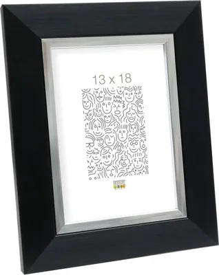 Obrázok produktu pre Plastový fotorámček Deknudt S41N, čierny, 15 x 15 cm, sklo Premium