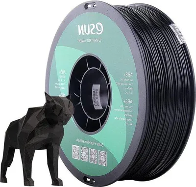 Produktbild von Famanu 3D-Druckmaterial ABS+ - Schwarz, 1kg (2,2 lbs)