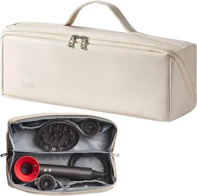 Produktbild von Wasserdichte Reisetasche für Haartrockner und Zubehör weiß