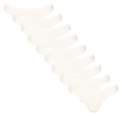 Produktbild von sloggi Damen Minislip 9-Pack GO Daily Baumwolle Mini - SILK WHITE - Größe M