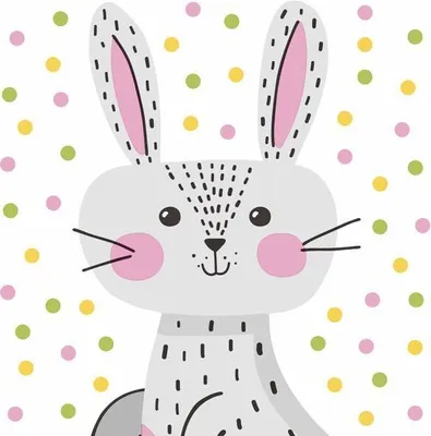 Produktbild von 240 Duni Tissue-Servietten 33 x 33 cm Happy Bunny 3-lagig