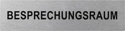 Image de Plaque de porte en aluminium " Besprechungsraum " 160x40mm