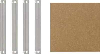 Immagine prodotto di shelfplaza HOME 60x60 cm set ripiano completo in zincato per scaffali per carichi pesanti HOME