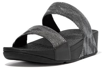 Productafbeelding van FITFLOP Lulu Slide - Geo Glitz ZWART 41