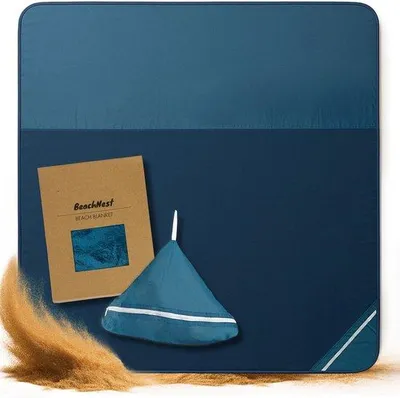 Produktbild von Famanu XXL Stranddecke - Zandfrei, Wasserfest, 250 x 250 cm - Kompakt und Leicht