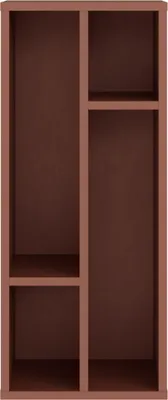 Produktbild von Forte ALICE SPRINGS Schrankeinsatz 30, modern-minimalistisch, 4 Fächer, Organisation, Holzwerkstoff, Terrakotta, 30 cm breit x 72,1 cm hoch x 34,8 cm tief