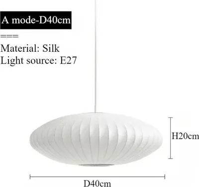 Obrázok produktu pre Závesné svietidlo, severský štýl, nastaviteľná výška, A-D40-H20cm, bez žiarovky E27