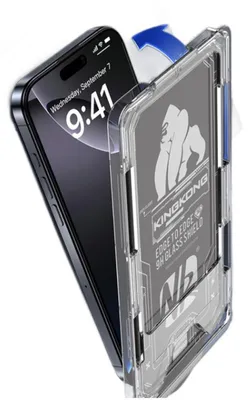Produktbild von INF Samsung S23 Panzerglas Displayschutzfolie mit Installationsrahmen - 3 Stück