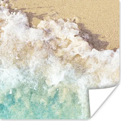 Produktbild von MuchoWow® Poster Golf - Strand - Meer - Wasser 75x75 cm - Wand Dekoration
