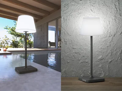 Produktbild von LED Außentischleuchte, grau