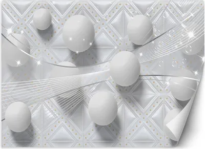Produktbild von Vlies fototapete Kugeln Textur 3D 250x175 cm Feeby Grau inkl. Kleber einfache Montage
