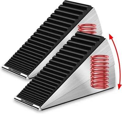 Produktbild von Schwere Türstopper mit Antirutsch für Unterseite der Tür - 2 Stück